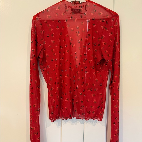 RESA Aliyah Mesh Top in Cayenne - Picture 3 of 4